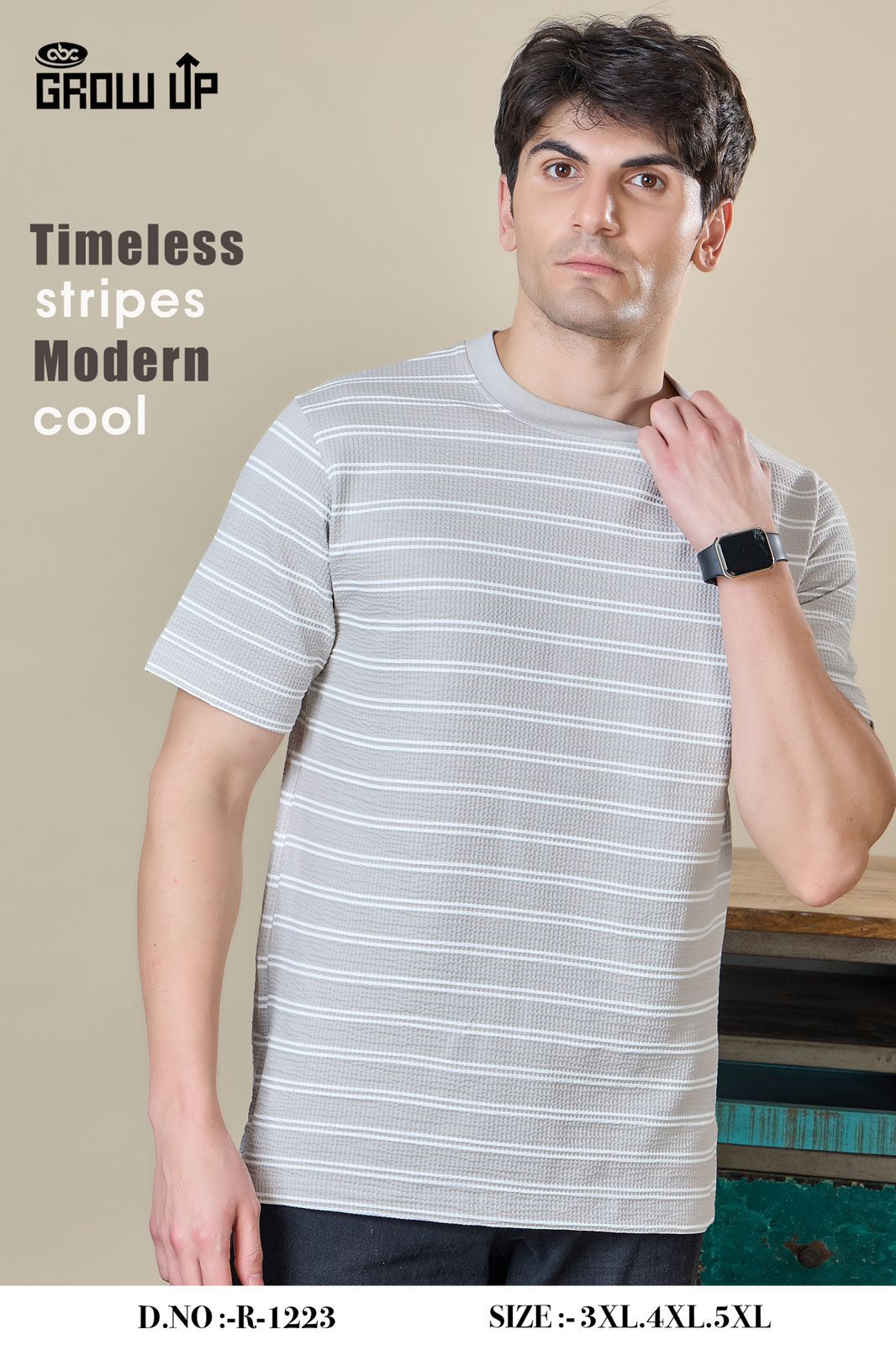 R 1223 Growup Lycra Mens Tshirts Manufacturer Gujarat