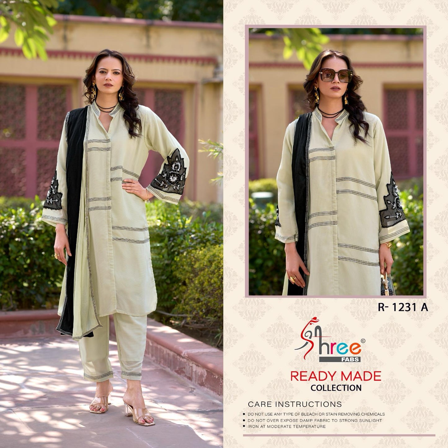 R 1231 Shree Fabs Chiffon Pakistani Readymade Suits Exporter India