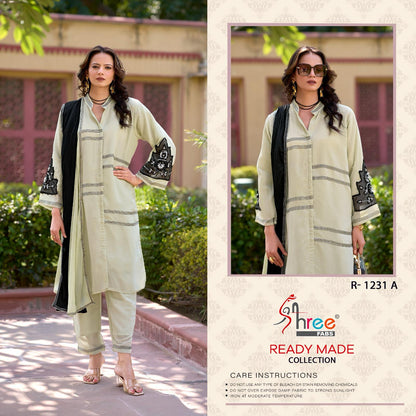 R 1231 Shree Fabs Chiffon Pakistani Readymade Suits Exporter India