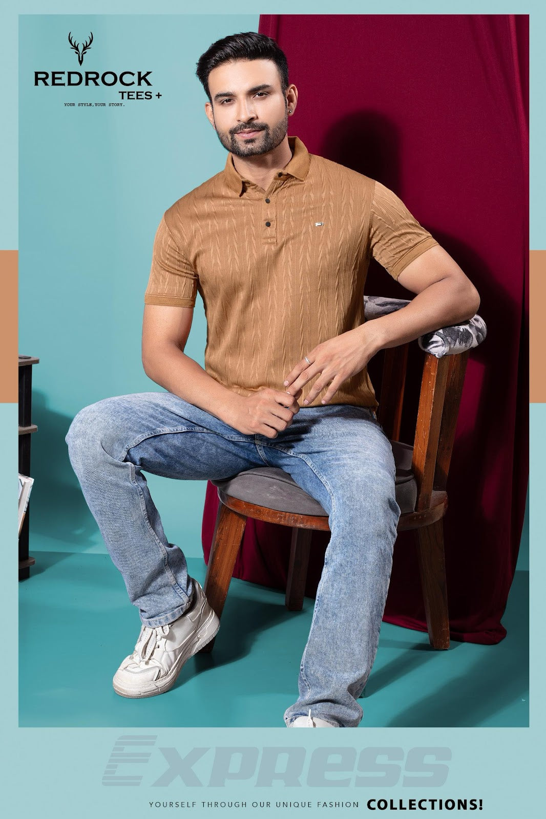 R 125 To 132 Redrock Jacquard Knit Mens Tshirts Manufacturer