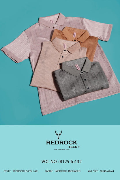 R 125 To 132 Redrock Jacquard Knit Mens Tshirts Manufacturer