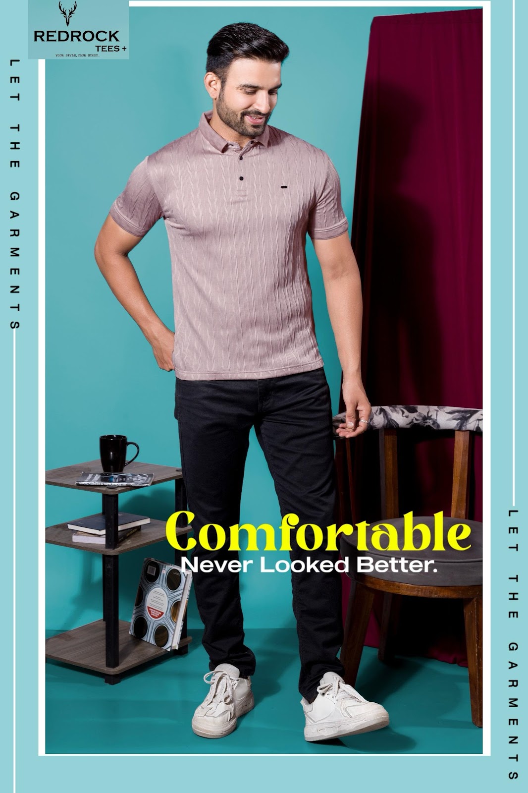 R 125 To 132 Redrock Jacquard Knit Mens Tshirts Manufacturer