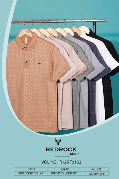 R 125 To 132 Redrock Jacquard Knit Mens Tshirts Manufacturer