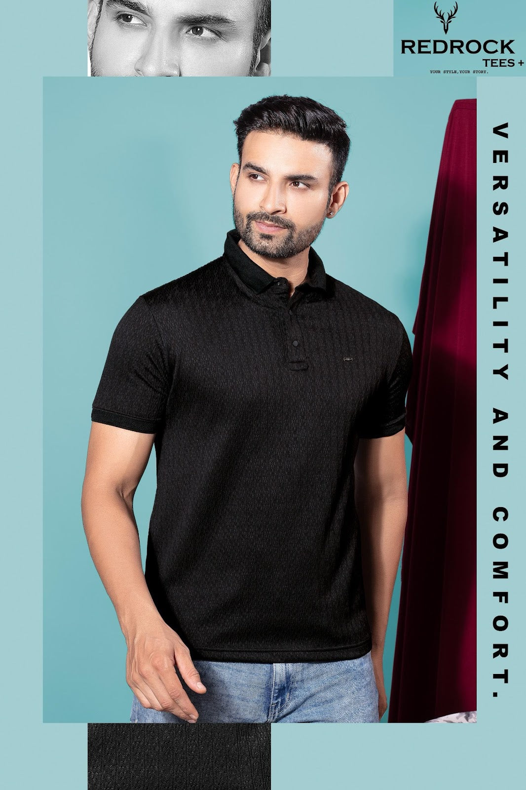 R 125 To 132 Redrock Jacquard Knit Mens Tshirts Manufacturer