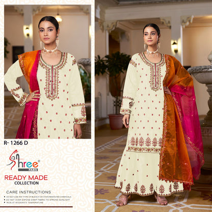 R 1266 Abcd Shree Fabs Organza Pakistani Readymade Suits Wholesaler