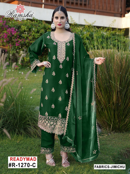 R 1270 Abcd Ramsha Jimmy Choo Pakistani Readymade Suits Supplier India