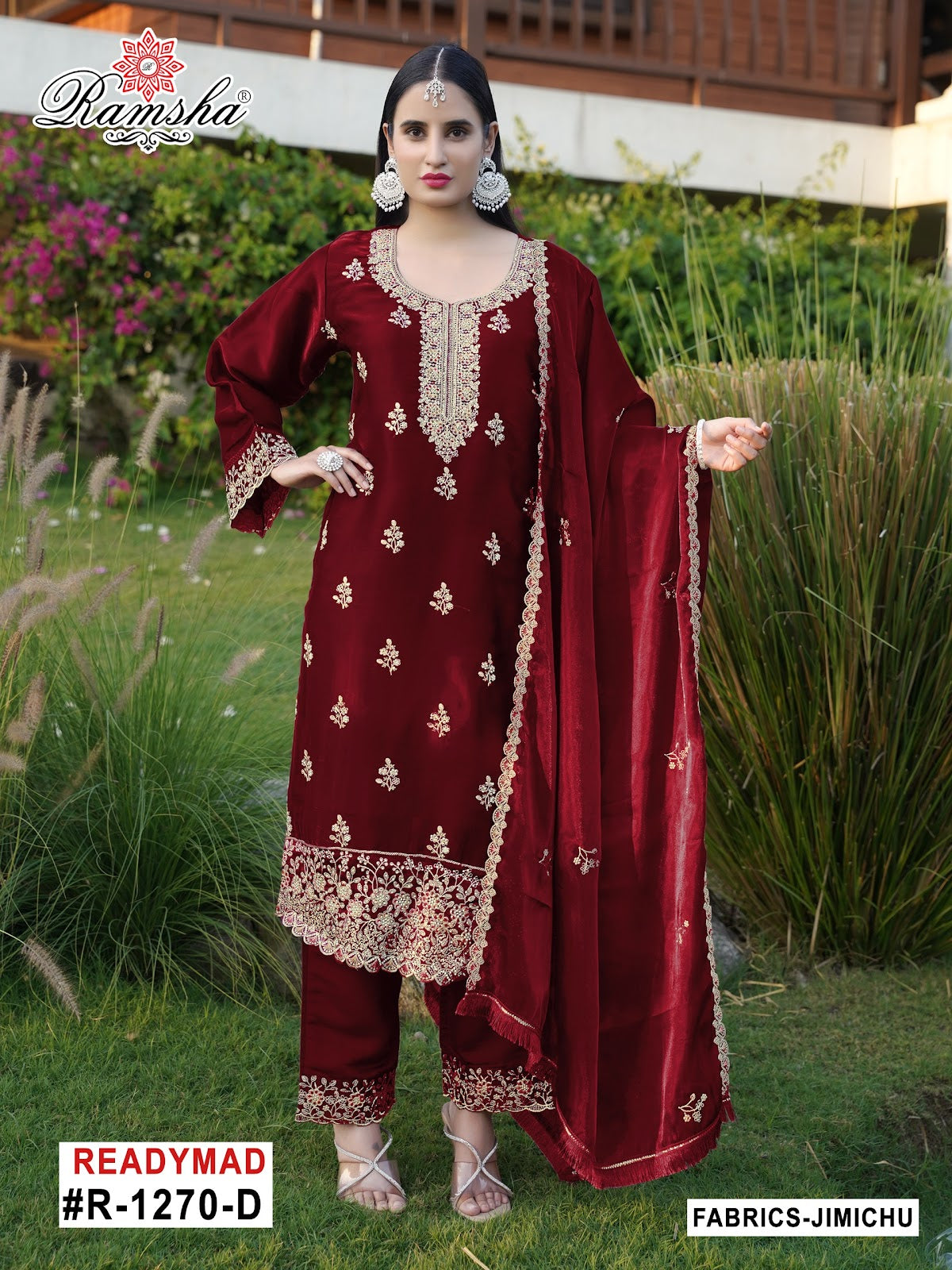 R 1270 Abcd Ramsha Jimmy Choo Pakistani Readymade Suits Supplier India