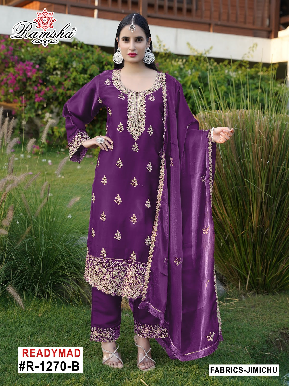 R 1270 Abcd Ramsha Jimmy Choo Pakistani Readymade Suits Supplier India