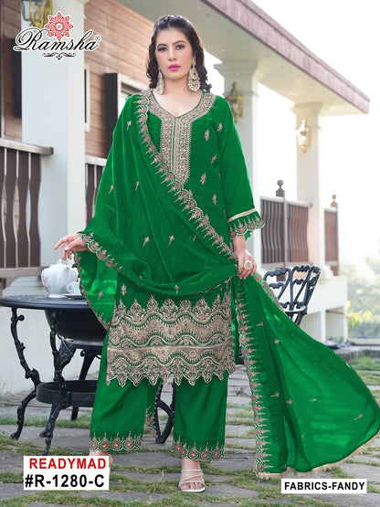 R 1280 Abcd Ramsha Pakistani Readymade Suits Supplier India