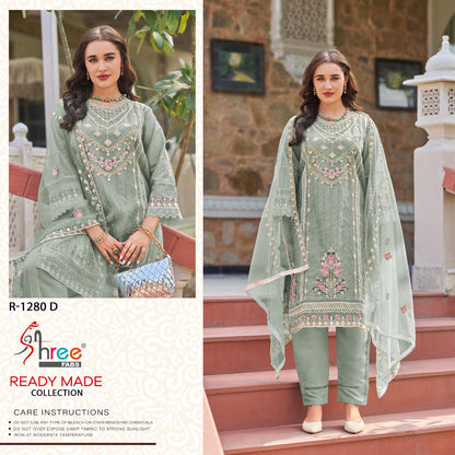 R 1280 Shree Fabs Organza Pakistani Readymade Suits Wholesaler Ahmedabad