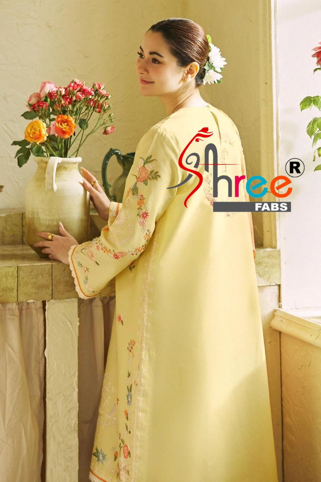 R 1297 Shree Fabs Cambric Cotton Pakistani Readymade Suits Exporter Gujarat
