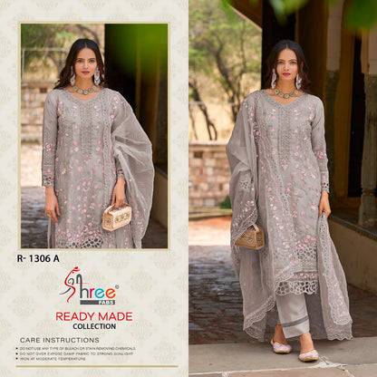 R 1306 Shree Fabs Organza Pakistani Readymade Suits Manufacturer