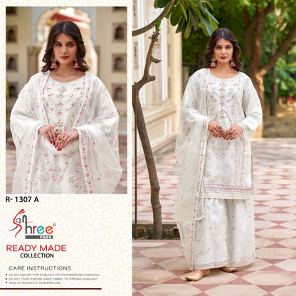 R 1307 Abcd Shree Fabs Organza Pakistani Readymade Suits Wholesale Price
