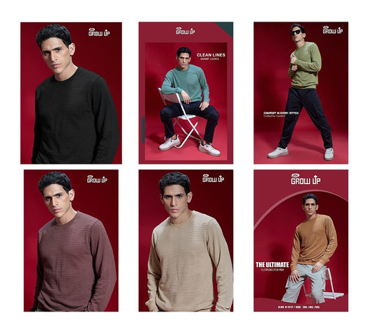 R 1312 Growup Knit Mens Tshirts Exporter Gujarat