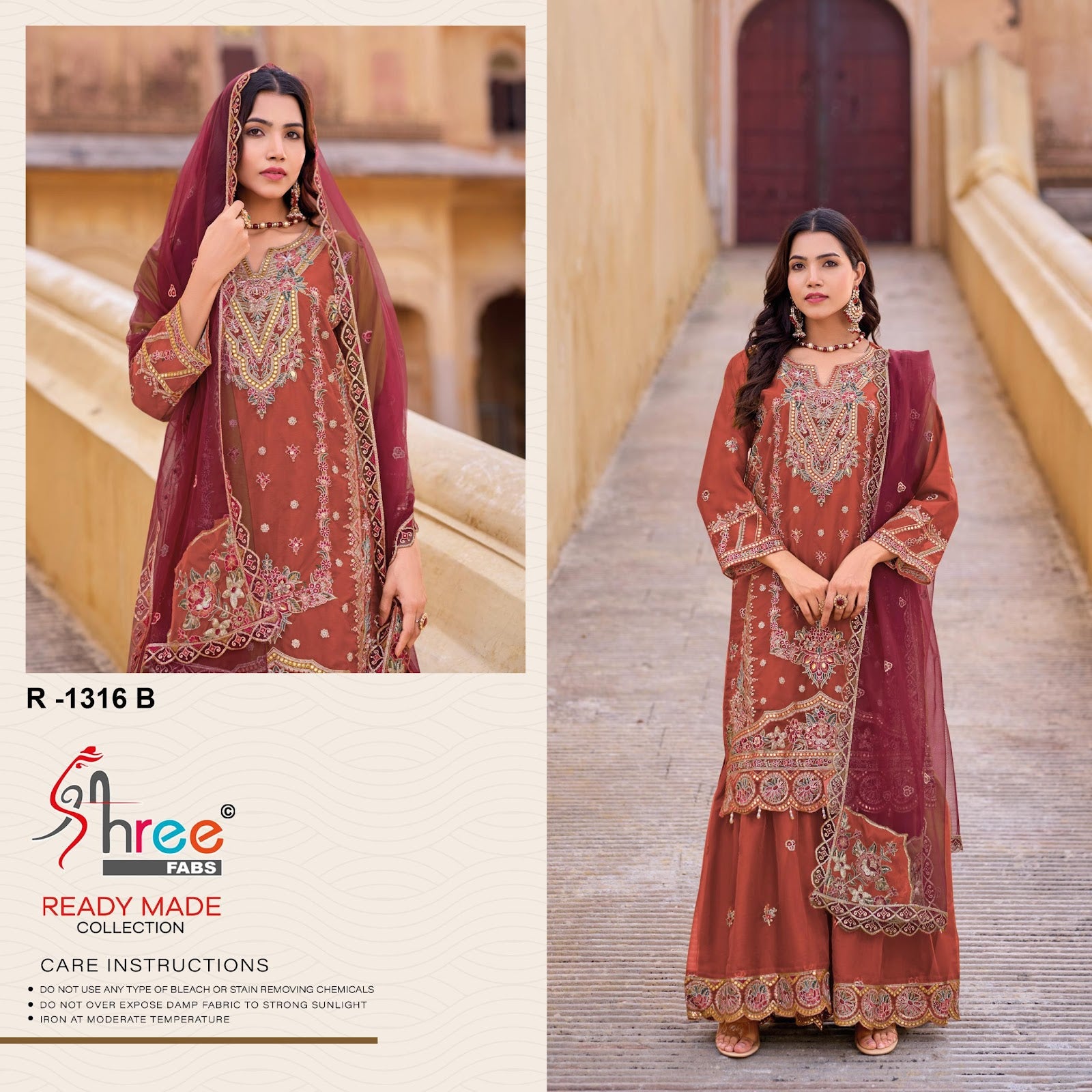 R 1316 Shree Fabs Organza Pakistani Readymade Suits Wholesaler Ahmedabad