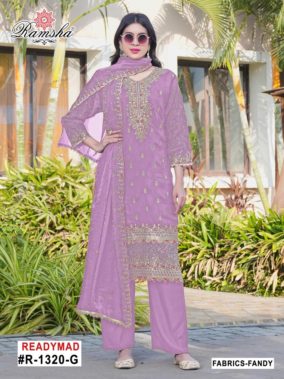 R 1320Efgh Ramsha Pakistani Readymade Suits Wholesale