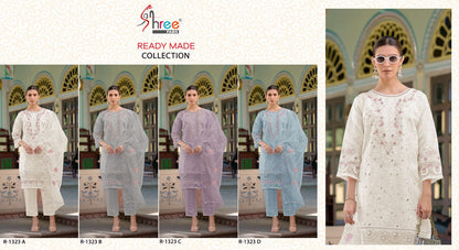 R 1323 Shree Fabs Organza Pakistani Readymade Suits Supplier Ahmedabad