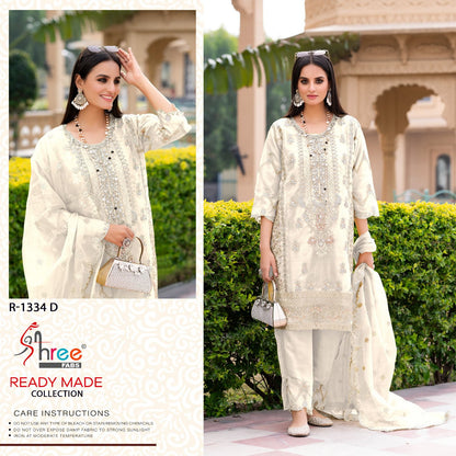 R 1334 Shree Fabs Organza Pakistani Readymade Suits Manufacturer India