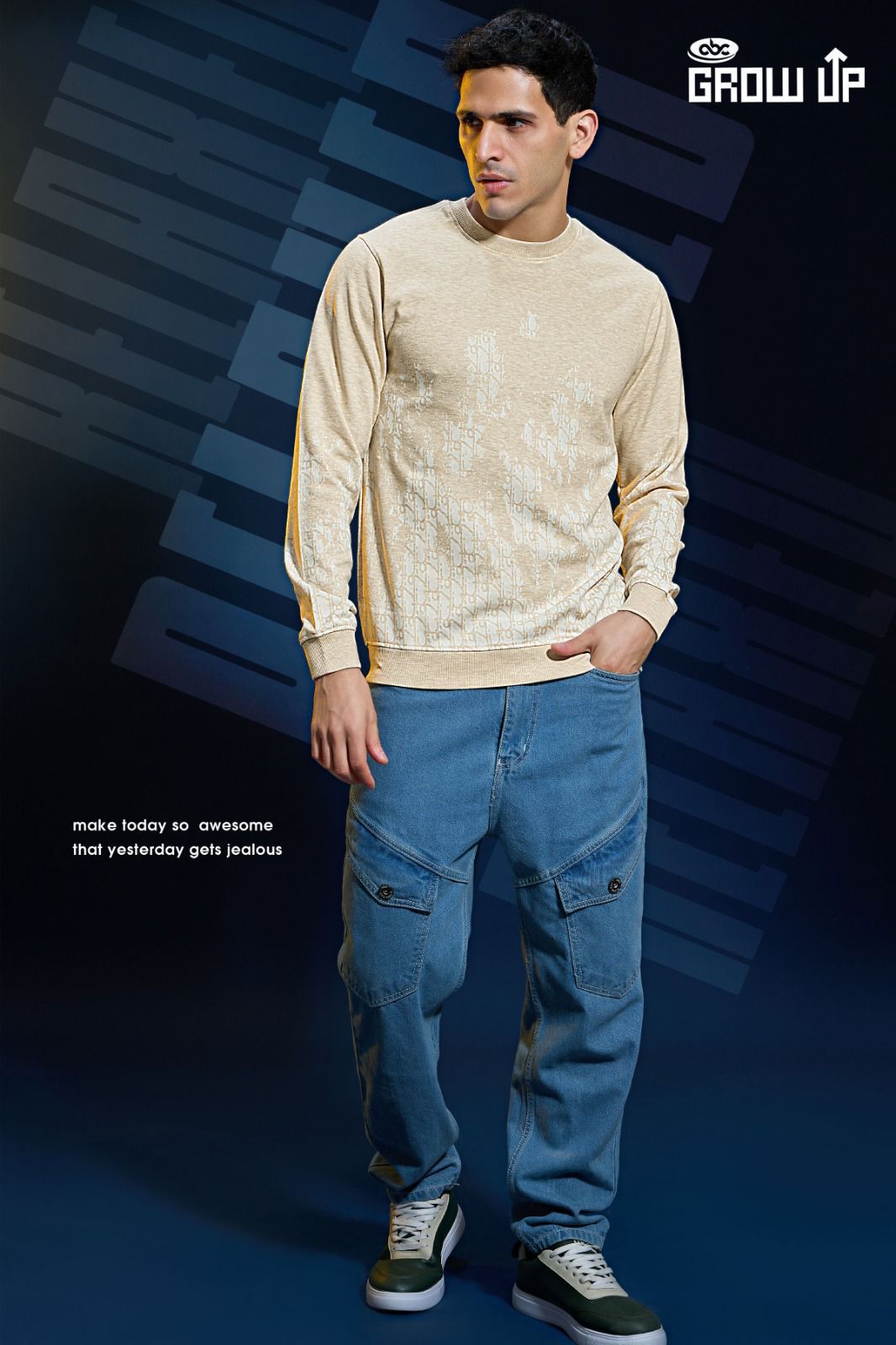 R 1350 Growup Jacquard Mens Tshirts Wholesale Price