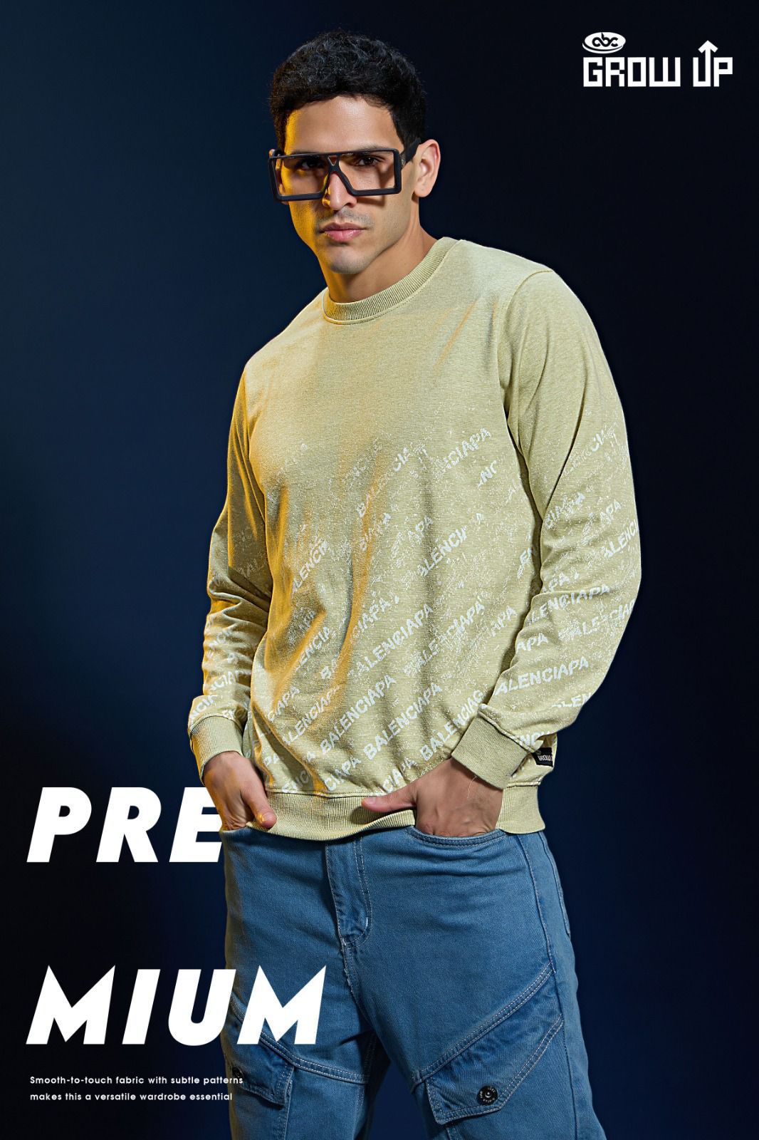 R 1350 Growup Jacquard Mens Tshirts Wholesale Price