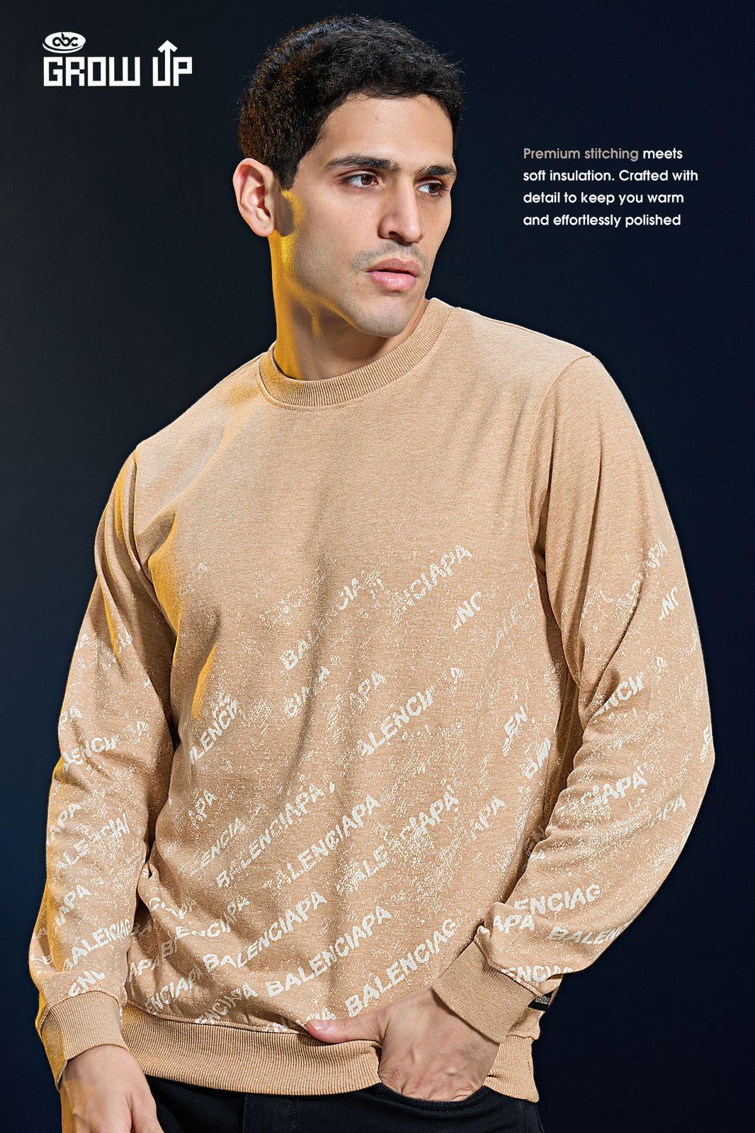 R 1350 Growup Jacquard Mens Tshirts Wholesale Price