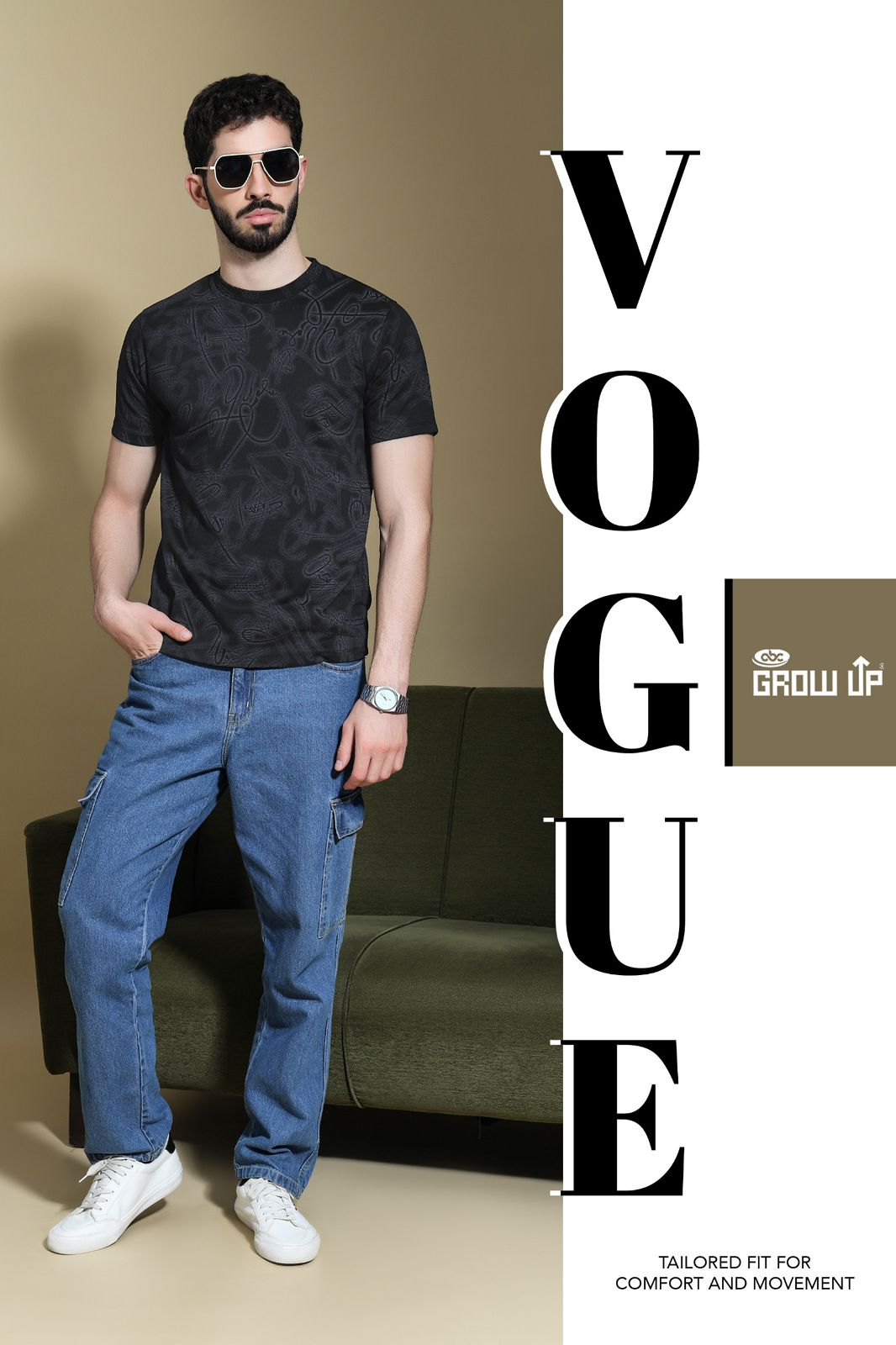 R 1353 Growup Looper Mens Tshirts Wholesale