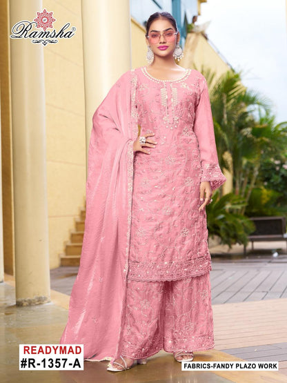 R 1357 Ramsha Pakistani Readymade Suits Wholesaler Ahmedabad