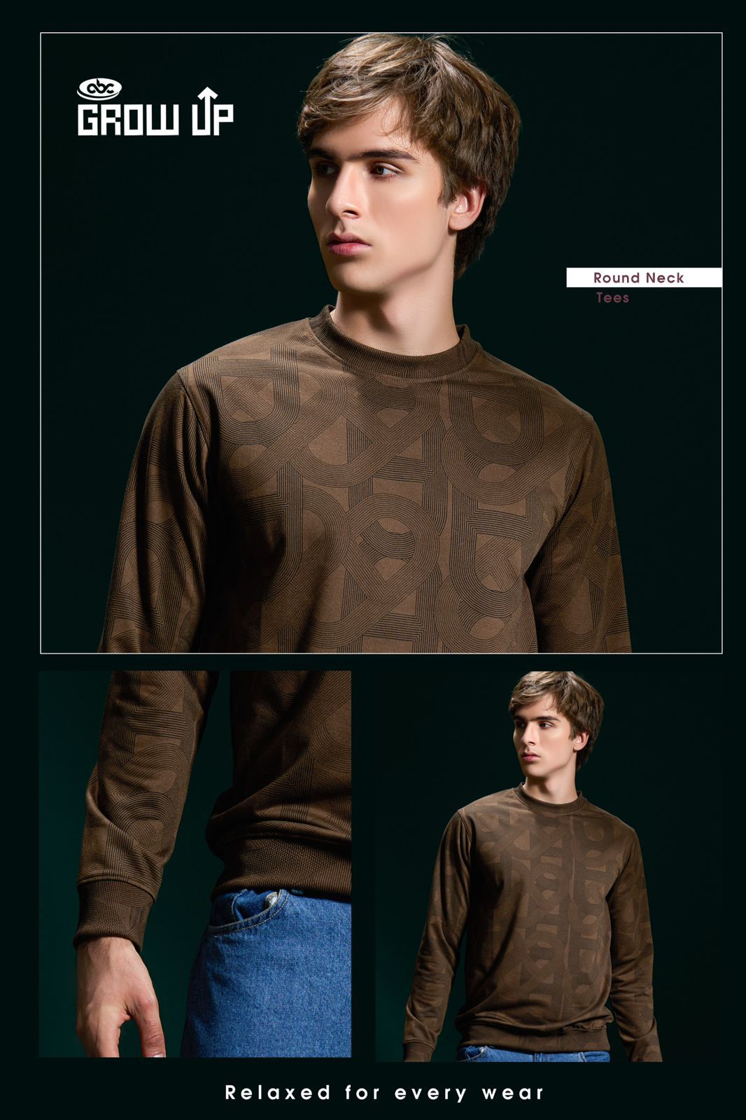 R 1383 Growup Aop Looper Mens Tshirts Supplier Ahmedabad