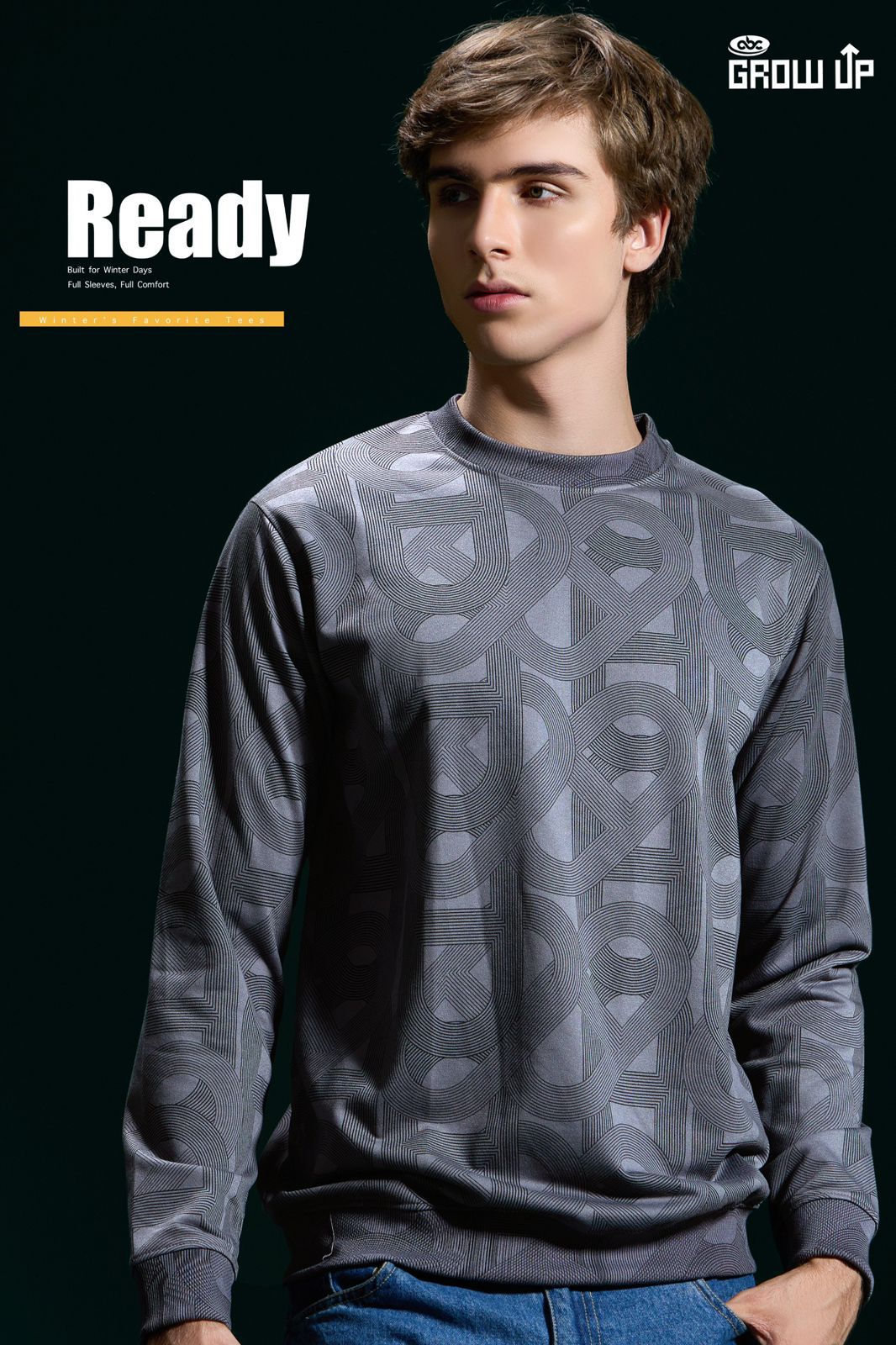 R 1383 Growup Aop Looper Mens Tshirts Supplier Ahmedabad