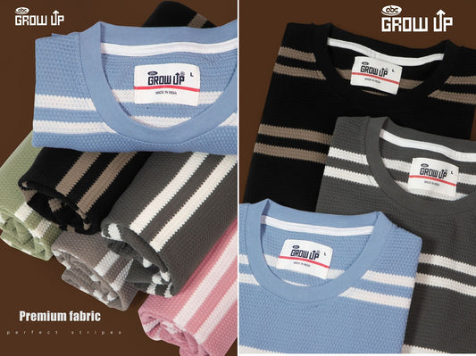 R 1395 Growup Striper Mens Tshirts Wholesaler India