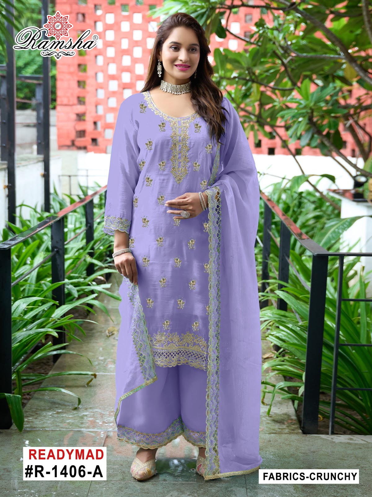 R 1406 Ramsha Pakistani Readymade Suits Manufacturer India
