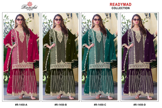 R 1450 Ramsha Georgette Pakistani Readymade Suits Wholesale