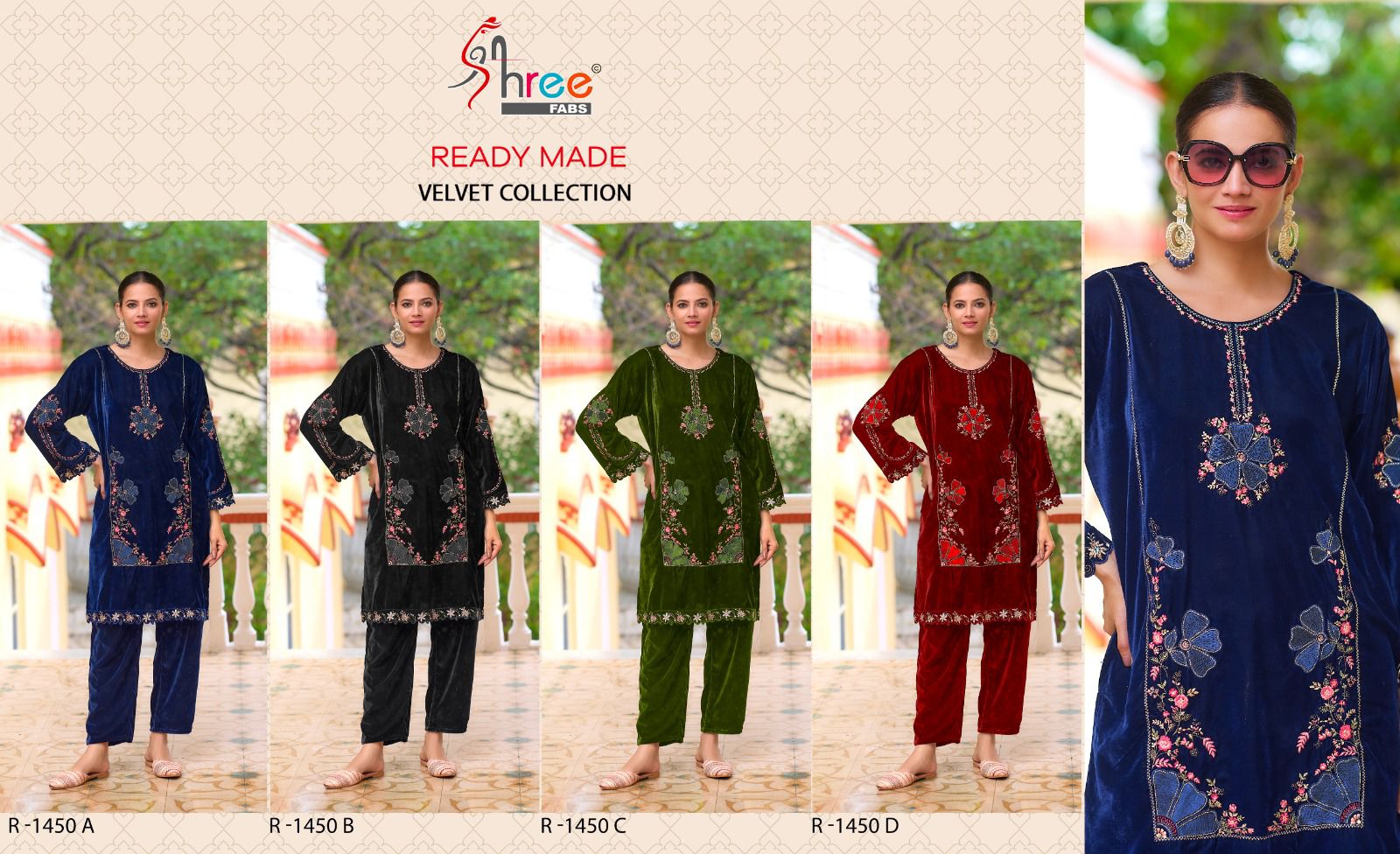R 1450 Velvet Shree Fabs Co Ord Set Manufacturer