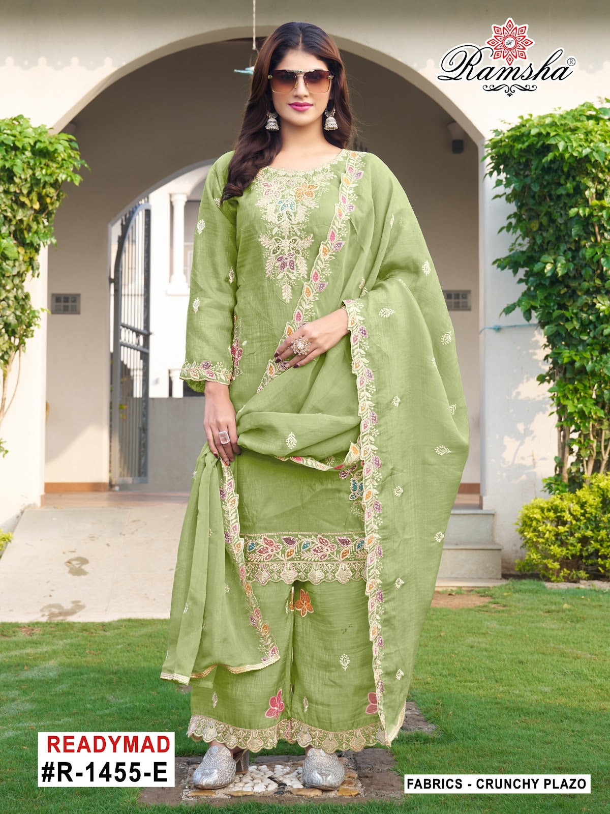 R 1455 Nx Ramsha Pakistani Readymade Suits Exporter