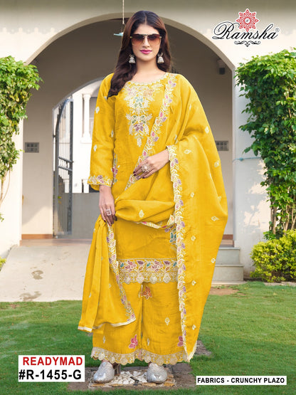 R 1455 Nx Ramsha Pakistani Readymade Suits Exporter