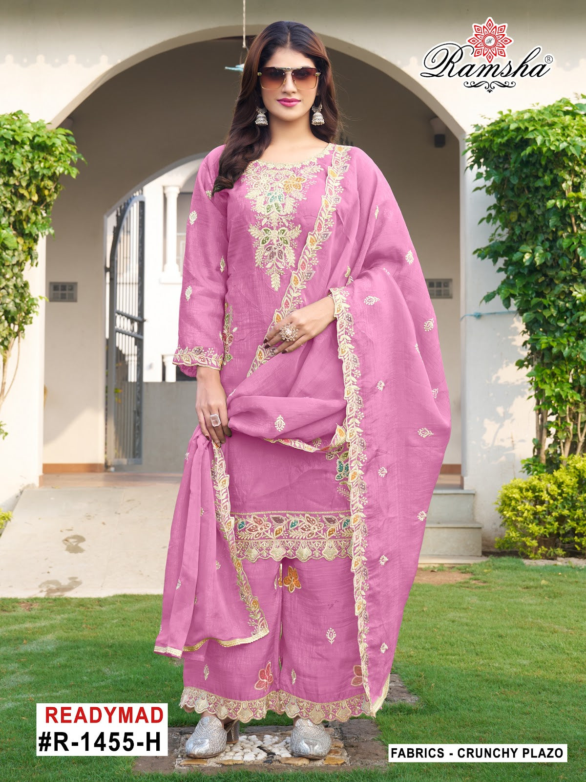R 1455 Nx Ramsha Pakistani Readymade Suits Exporter