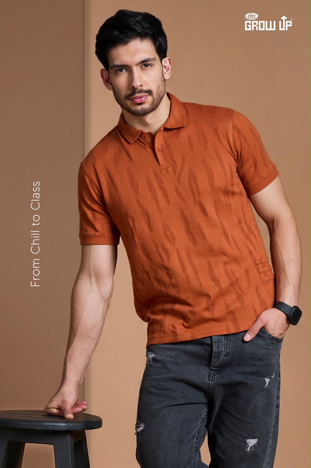 R 1456 Growup Knit Mens Tshirts Wholesaler India
