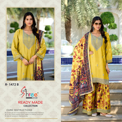 R 1472 Shree Fabs Chinon Pakistani Readymade Suits Exporter Gujarat