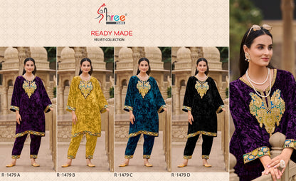 R 1479 Velvet Shree Fabs Co Ord Set Wholesaler India