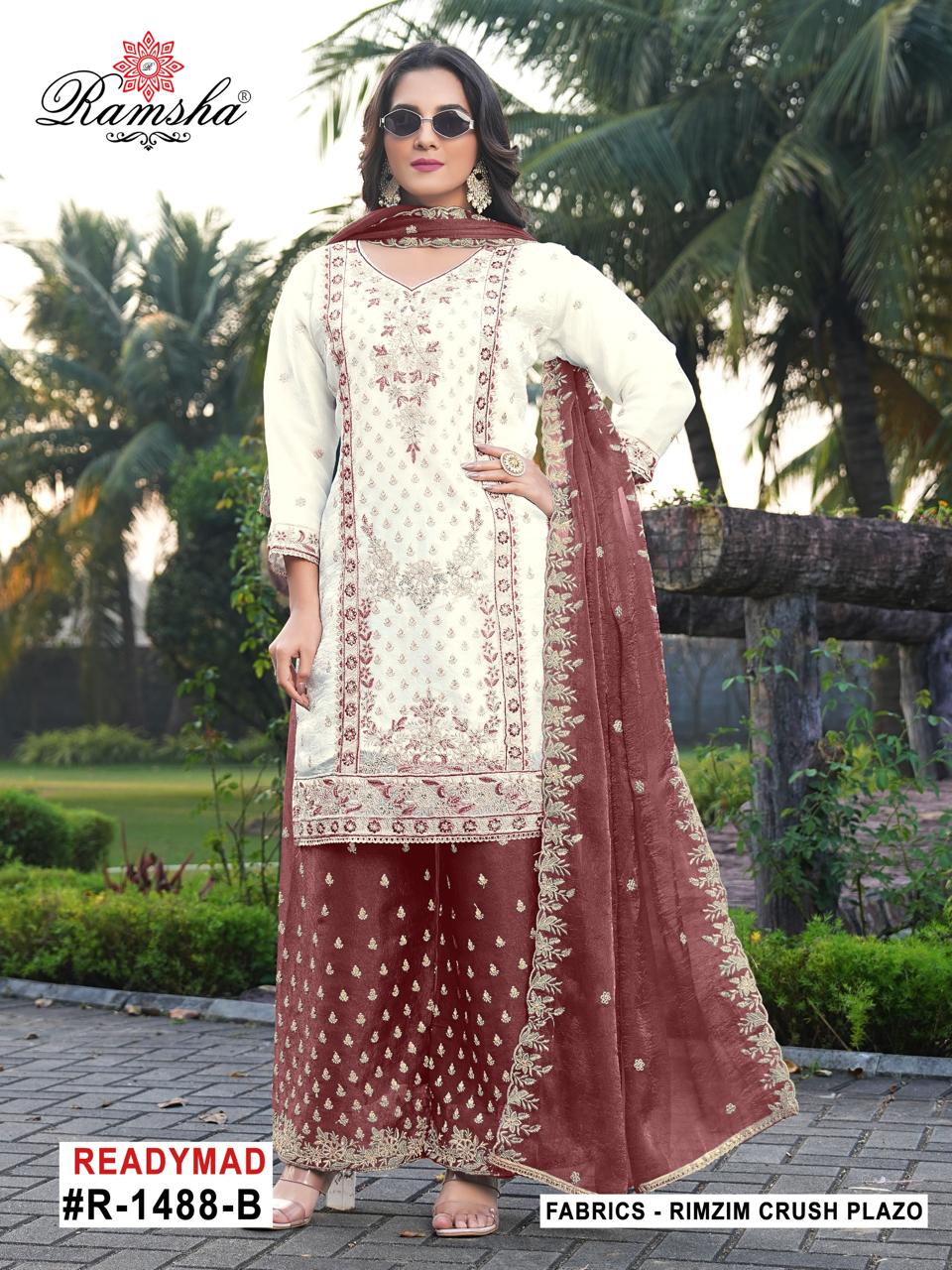 R 1488 Ramsha Pakistani Readymade Suits Supplier