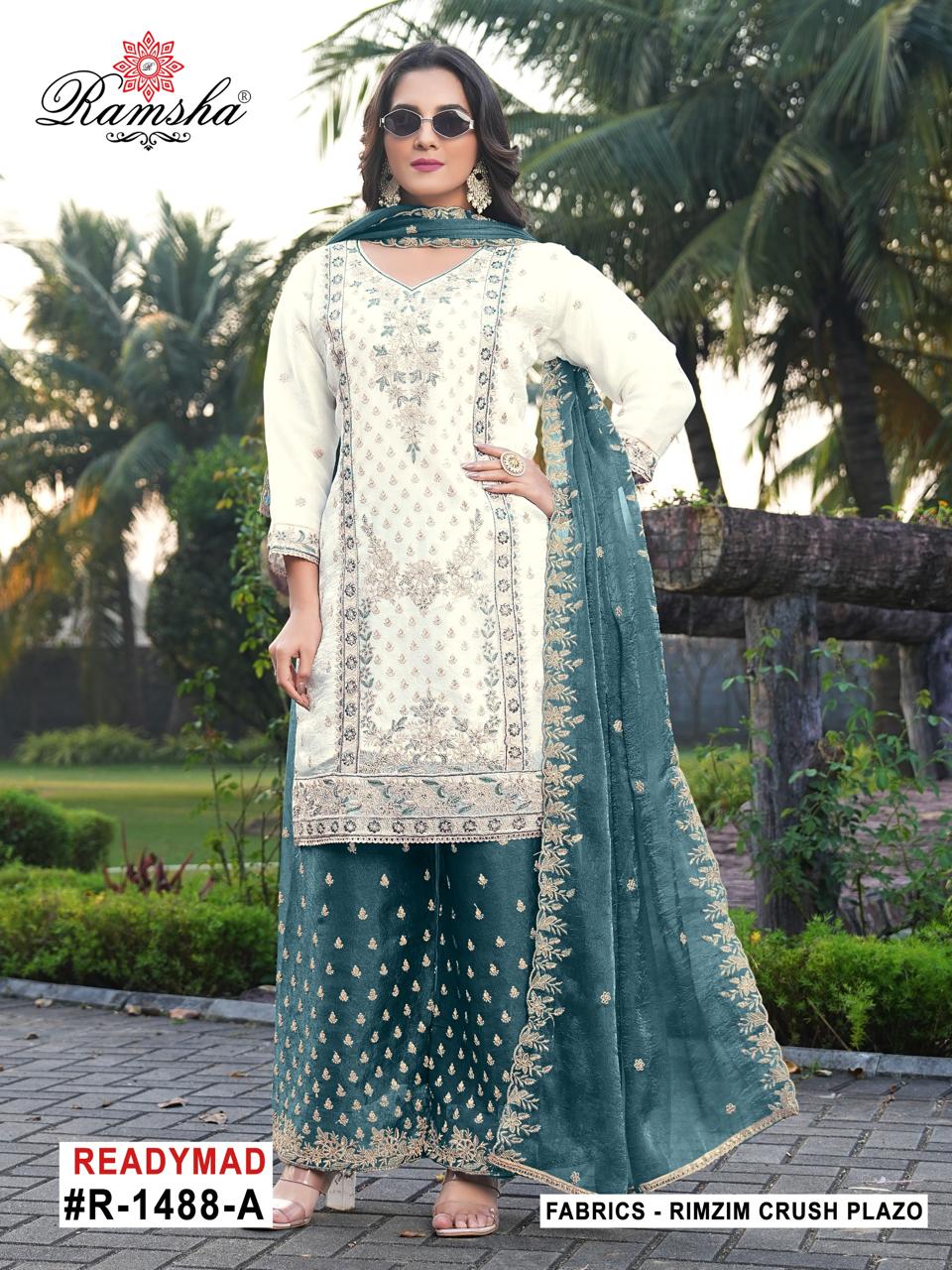 R 1488 Ramsha Pakistani Readymade Suits Supplier