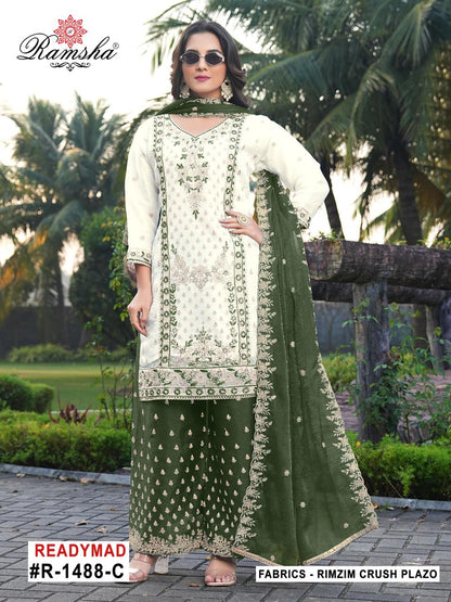 R 1488 Ramsha Pakistani Readymade Suits Supplier