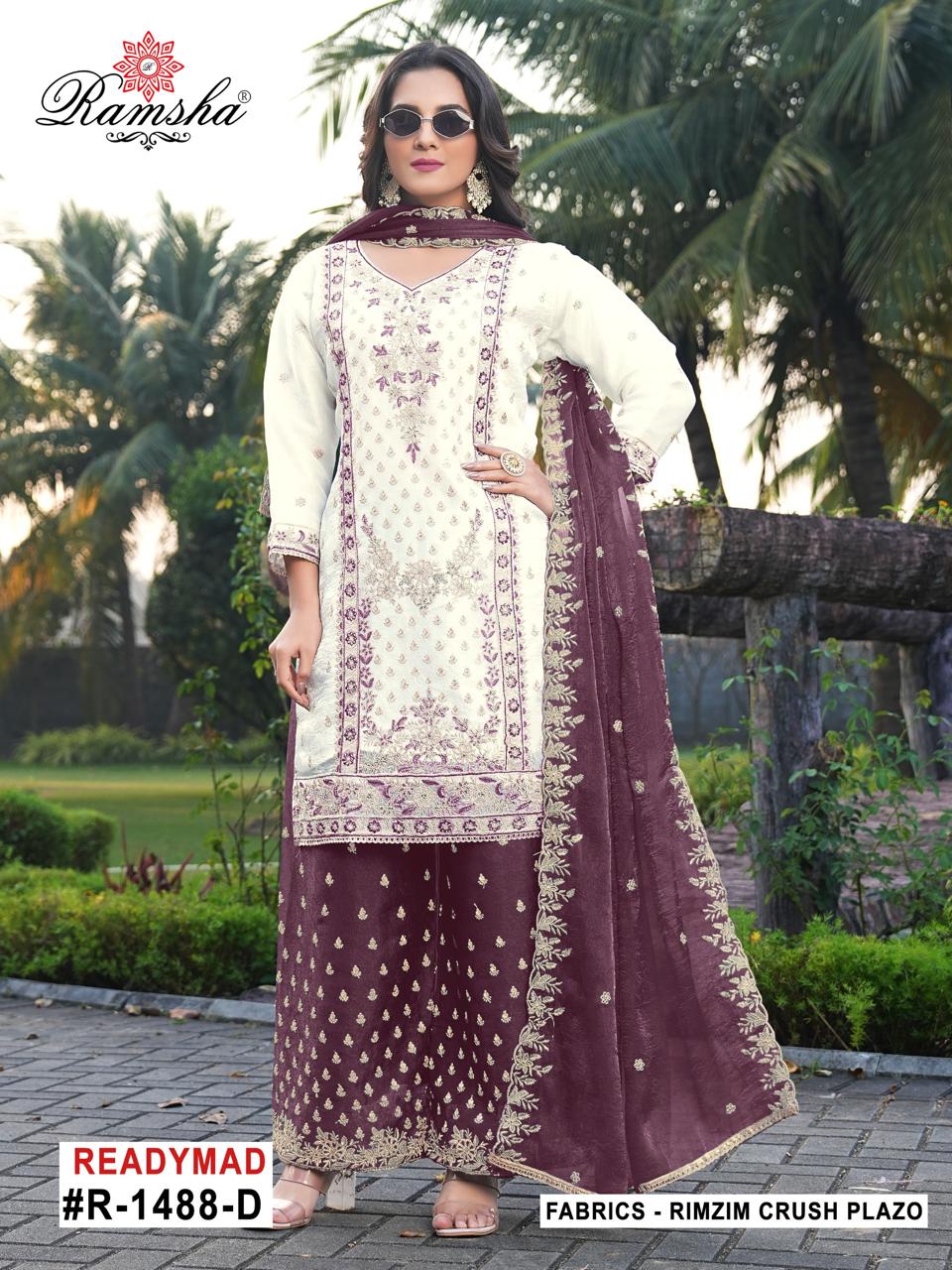 R 1488 Ramsha Pakistani Readymade Suits Supplier