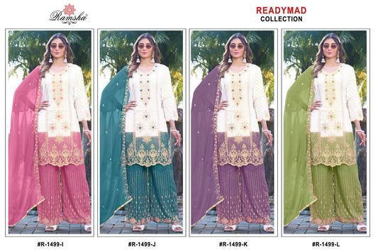 R 1499 Nx Ramsha Crunchy Pakistani Readymade Suits Supplier Gujarat