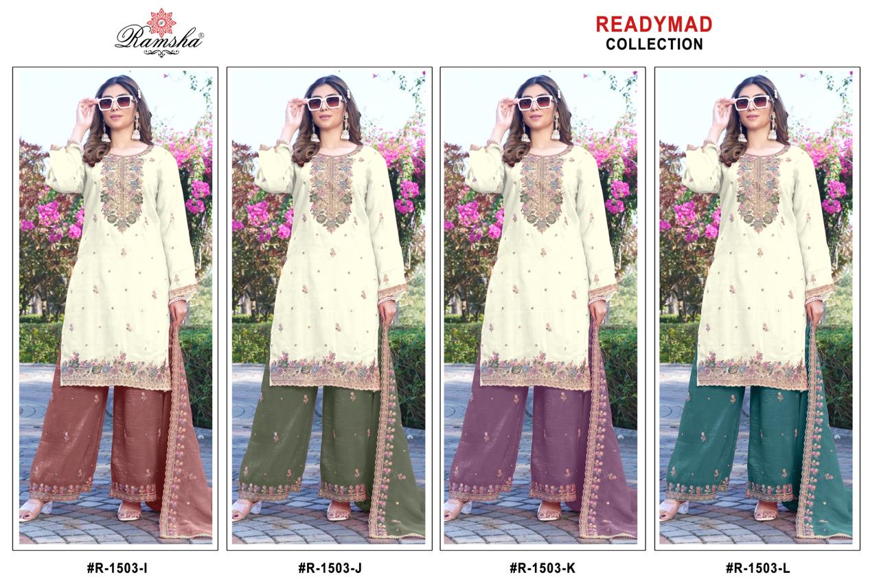 R 1503 Ramsha Pakistani Readymade Suits Supplier