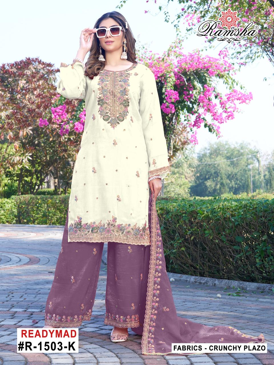 R 1503 Ramsha Pakistani Readymade Suits Supplier