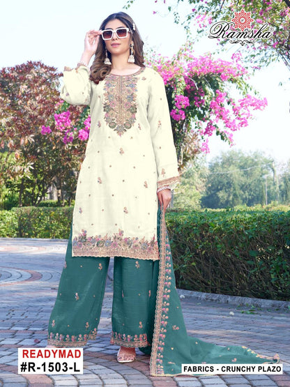 R 1503 Ramsha Pakistani Readymade Suits Supplier
