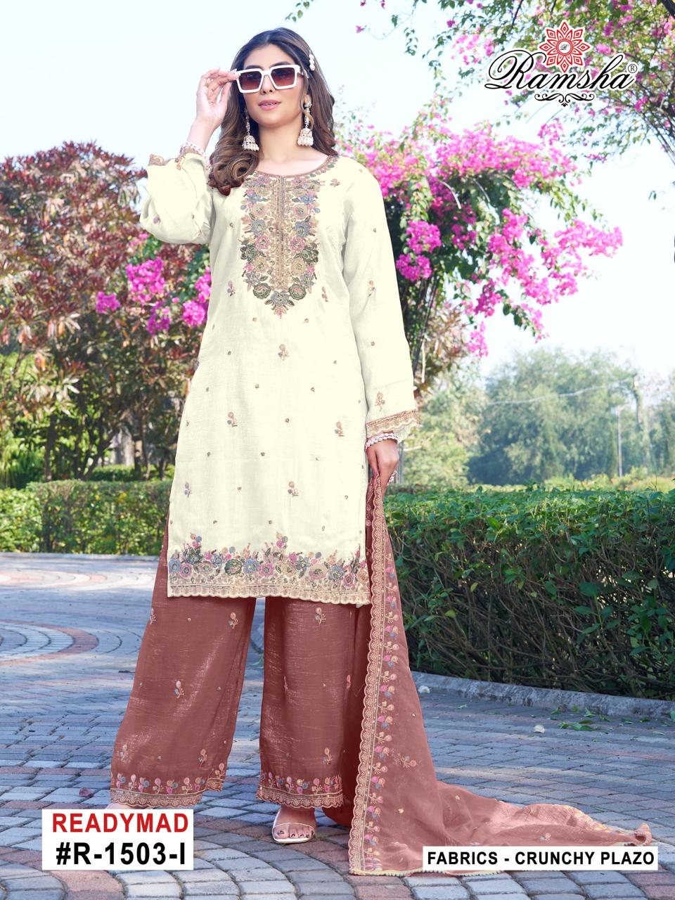 R 1503 Ramsha Pakistani Readymade Suits Supplier