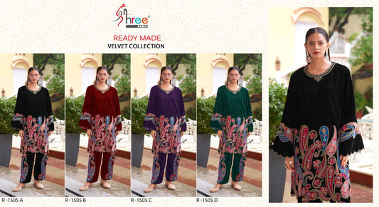 R 1505 Velvet Shree Fabs Co Ord Set Wholesale Rate