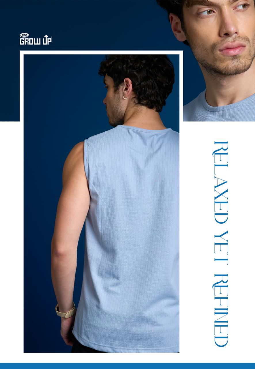 R 1513 Growup Knit Mens Tank Top Exporter India